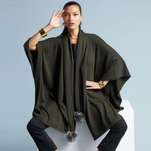 Cabi 3477 Majestic Wrap Cape Poncho Cardigan New in Bag